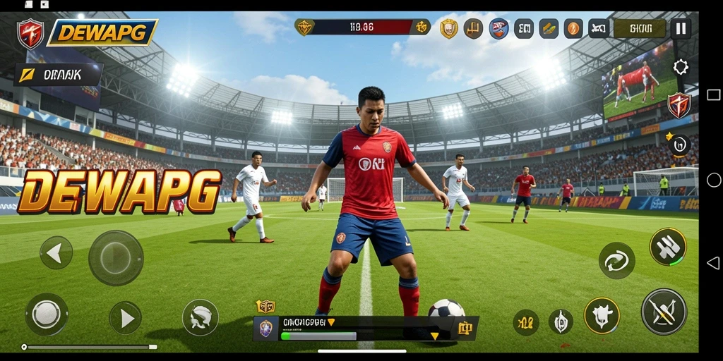 Tampilan gameplay seru DEWAPG dalam pertandingan olahraga.