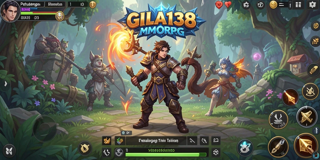 Tampilan gameplay GILA138 dengan pertempuran seru dan grafis menawan.