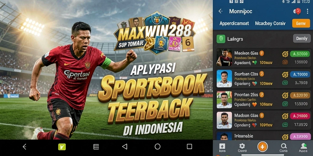 Tampilan gameplay menarik dari aplikasi Sportsbook MAXWIN288.