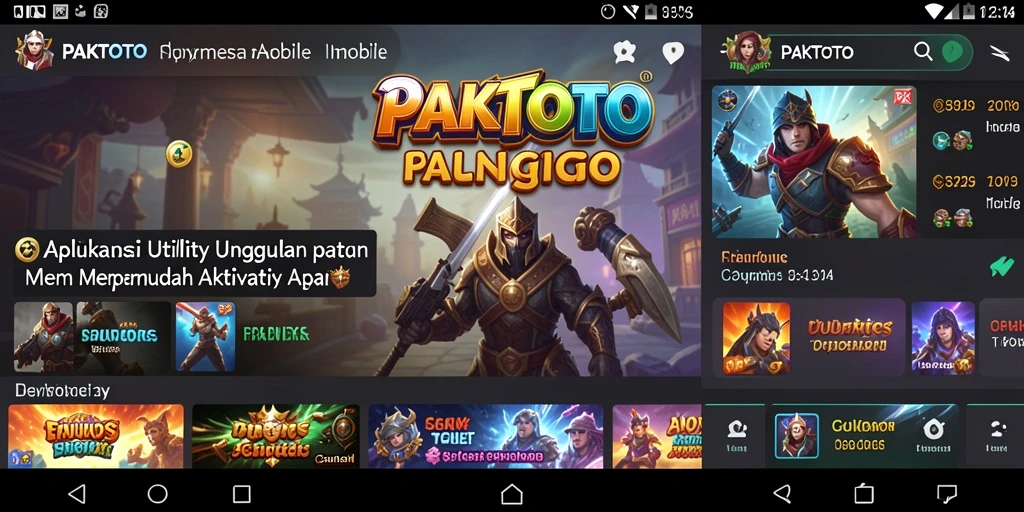 Screenshot utama PAKTOTO menampilkan antarmuka pengguna yang menarik dan informatif.