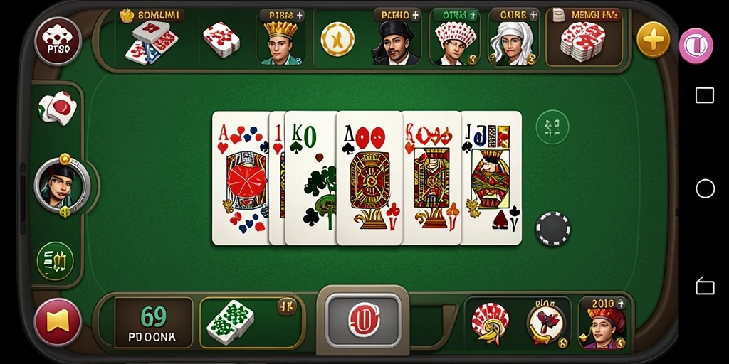Screenshot gameplay PT89 menampilkan suasana seru saat bermain Domino.
