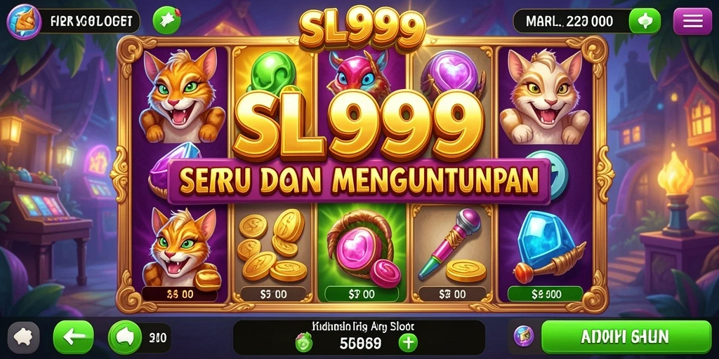 Tampilan gameplay SL999 dengan tema slot yang menarik.