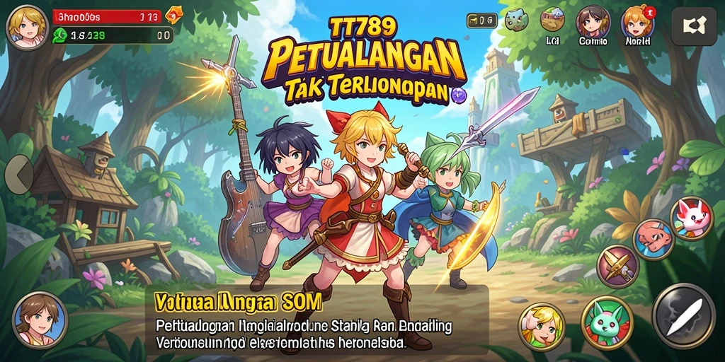 Screenshot gameplay TT789 yang menampilkan pertarungan seru karakter Anime.